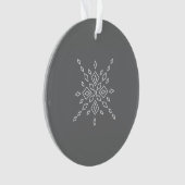 Kristallisierter Schneeflocke Ornament (Vorderseite)