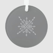 Kristallisierter Schneeflocke Ornament (Rückseite)