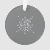 Kristallisierter Schneeflocke Ornament (Vorderseite)