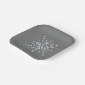 Kristallisierter Schneeflocke Pappteller (Gewinkelt)