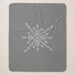 Kristallisierter Schneeflocke Sherpadecke