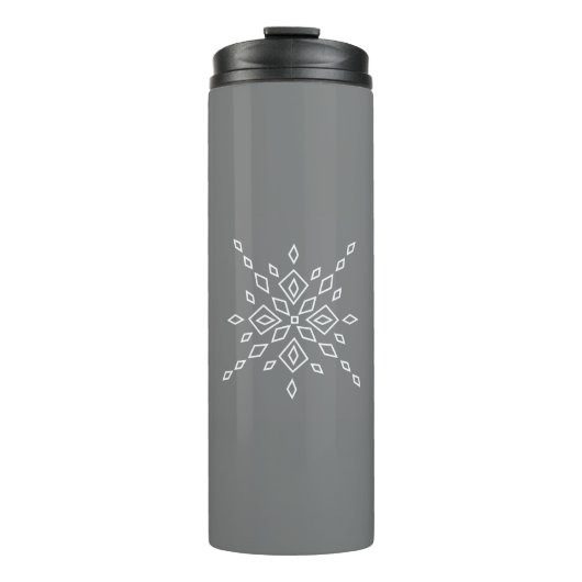 Kristallisierter Schneeflocke Thermosbecher (Vorderseite)