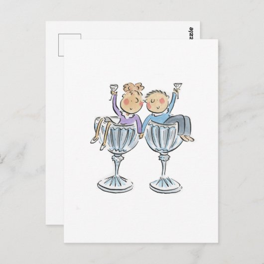 Kristalljubiläum Postkarte (Vorne/Hinten)