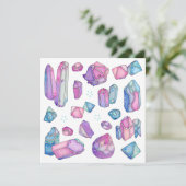 Kristallkarte Dankeskarte (Stehend Vorderseite)