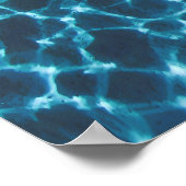 Kristallklare Gewässer - Minimalistisches Foto des Poster (Ecke)