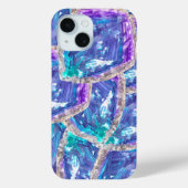 Kristallklare Träume: Amethyst und Aqua Fusion Case-Mate iPhone Hülle (Rückseite)