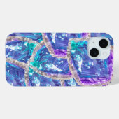 Kristallklare Träume: Amethyst und Aqua Fusion Case-Mate iPhone Hülle (Rückseite (Horizontal))