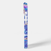 Kristallklare Träume: Amethyst und Aqua Fusion Case-Mate iPhone Hülle (Rückseite / Links)