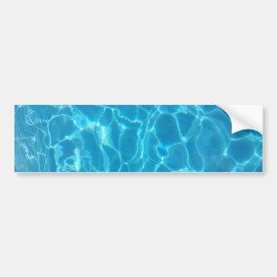 Kristallklarer Himmelblauer Pool Wasser Autoaufkleber