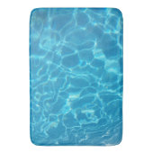 Kristallklarer Himmelblauer Pool Wasser Badematte (Vorderseite Vertikal)