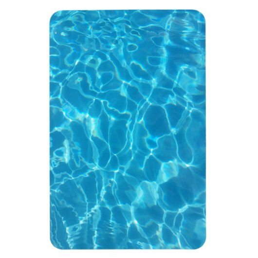 Kristallklarer Himmelblauer Pool Wasser Magnet (Vertikal)