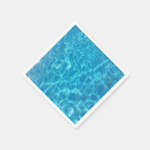 Kristallklarer Himmelblauer Pool Wasser Serviette (Ecke)