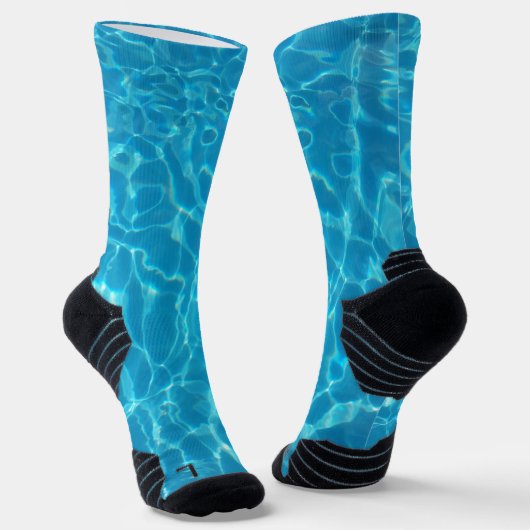 Kristallklarer Himmelblauer Pool Wasser Socken (Gewinkelt)
