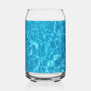 Kristallklarer Himmelblauer Poolwasser Dosenglas
