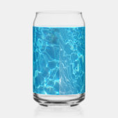 Kristallklarer Himmelblauer Poolwasser Dosenglas (Links)
