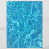 Kristallklarer Himmelblauer Poolwasser Flyer (Hinten)