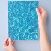 Kristallklarer Himmelblauer Poolwasser Flyer (Hand)