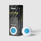 Kristallklarer Himmelblauer Poolwasser Golfball (Verpackungen)