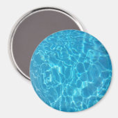 Kristallklarer Himmelblauer Poolwasser Magnet (Vorderseite/Rückseite)