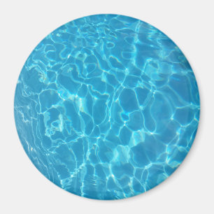 Kristallklarer Himmelblauer Poolwasser Magnet