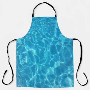 Kristallklarer Himmelblauer Poolwasser Schürze