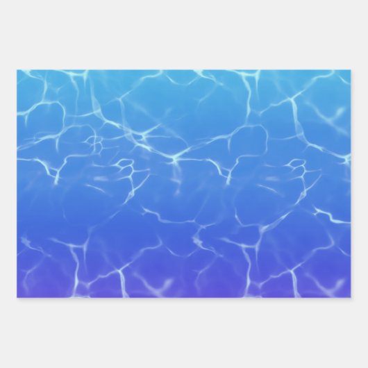 Kristallklares reflektierendes Wasser Geschenkpapier Set (Vorderseite 2)