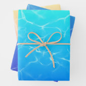 Kristallklares reflektierendes Wasser Geschenkpapier Set (Beispiel)