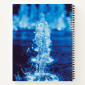 Kristallklares Wasser in Bewegung Notizblock (Rückseite)