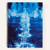 Kristallklares Wasser in Bewegung Notizblock (Vorderseite)