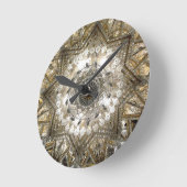 "Kristallklemme" Runde Wanduhr (Winkel)