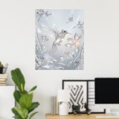 Kristallkolibri Flora Poster (Heimbüro)