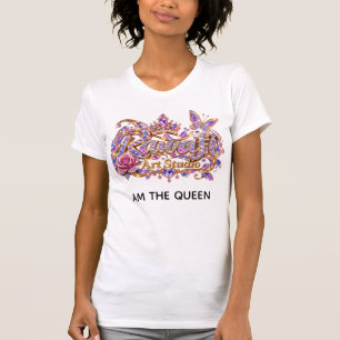 Kristallkönigin Rosa Floraleleganz T-Shirt