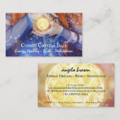 Kristallkugel Energie Heilung Reiki Meditation Visitenkarte (Vorne/Hinten)