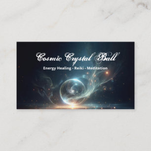 Kristallkugel Energieheilung Reiki Meditation Schw Visitenkarte