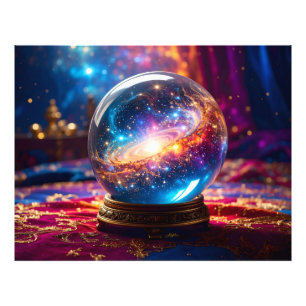 Kristallkugel - Ich sehe ein kosmisches Ereignis i Fotodruck