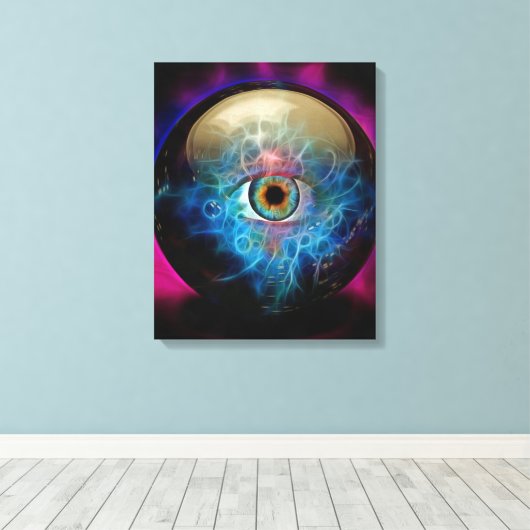 Kristallkugel Leinwanddruck (Insitu (Holzboden))