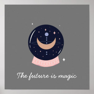 Kristallkugel mystisch poster