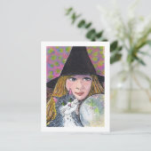 Kristallkugel Postkarte (Stehend Vorderseite)