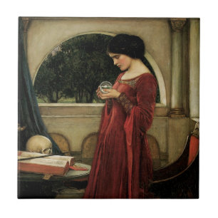 Kristallkugel von John William Waterhouse Fliese