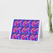 Kristallkunst Feiertagskarte (Vorderseite)