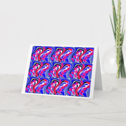 Kristallkunst Feiertagskarte (Vorderseite)