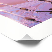 Kristallleuchter an der rosafarbenen Decke Fotodruck (Ecke)