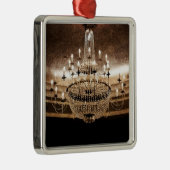 Kristallleuchter blenden Glitz-Zauber-Verzierung Silbernes Ornament (Rechts)