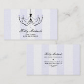 Kristallleuchter-Event-Planer-Visitenkarte Visitenkarte (Vorne/Hinten)