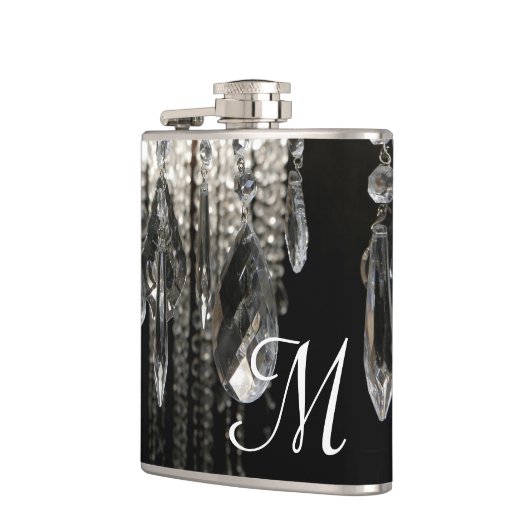 Kristallleuchter schicke Gla Flachmann (Links)