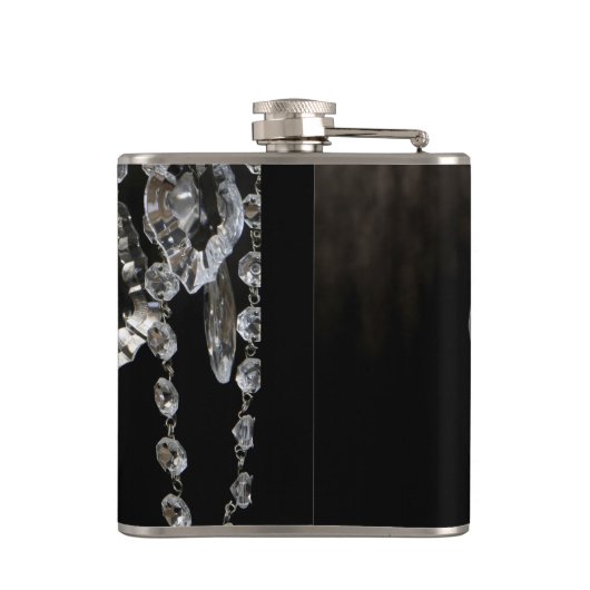 Kristallleuchter schicke Gla Flachmann (Rückseite)