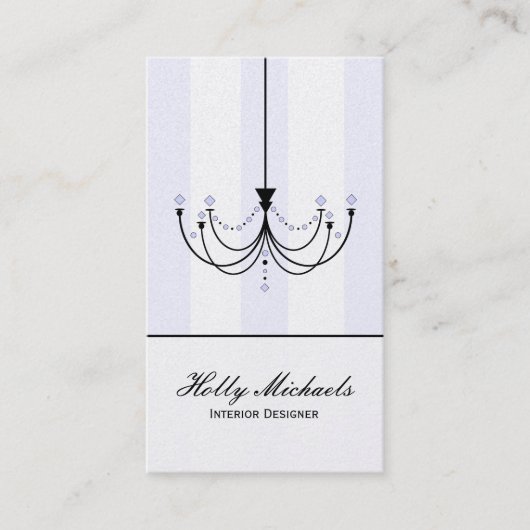 Kristallleuchter-Visitenkarte Visitenkarte (Vorderseite)