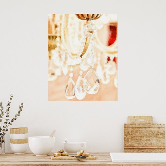 Kristalllicht Poster (Küche)