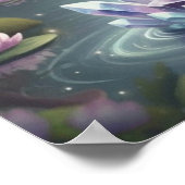 KristallLotosFrosch Poster (Ecke)