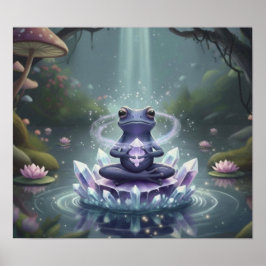 KristallLotosFrosch Poster